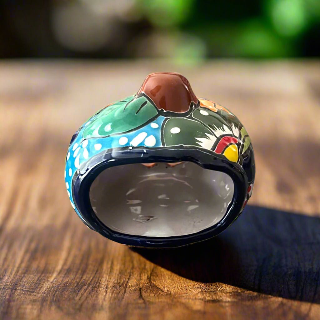 Mini Talavera Pumpkin | Handcrafted Mexican Jack - O' - Lantern Talavera Statue La Vie Bien Mini Talavera Pumpkin | Handcrafted Mexican Jack - O' - Lantern
