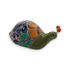 Mini Talavera Snail Figurine | Hand - Painted Mexican Ceramic Talavera Figurine La Vie Bien Mini Talavera Snail Figurine | Hand - Painted Mexican Ceramic