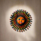 Mini Talavera Sun Wall Art | Handcrafted Mexican Decor Talavera Wall Art La Vie Bien Mini Talavera Sun Wall Art | Handcrafted Mexican Decor