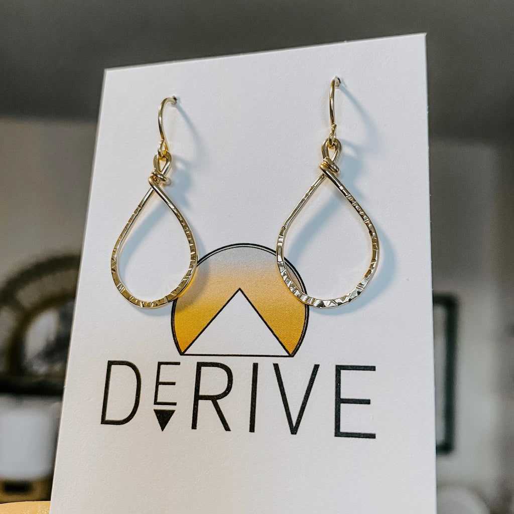 Mini Teardrop Earrings by Derive Jewelry