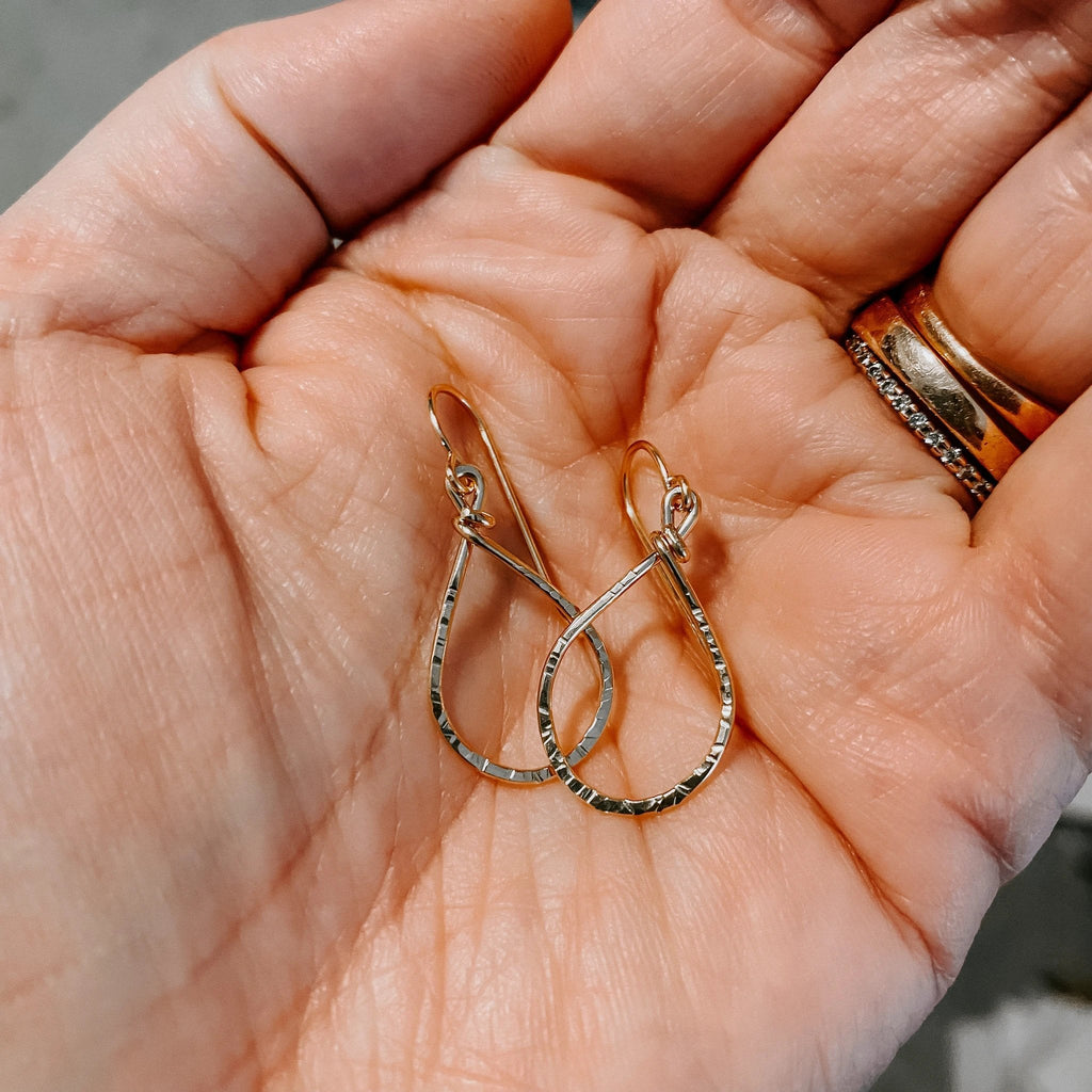 Mini Teardrop Earrings by Derive Jewelry