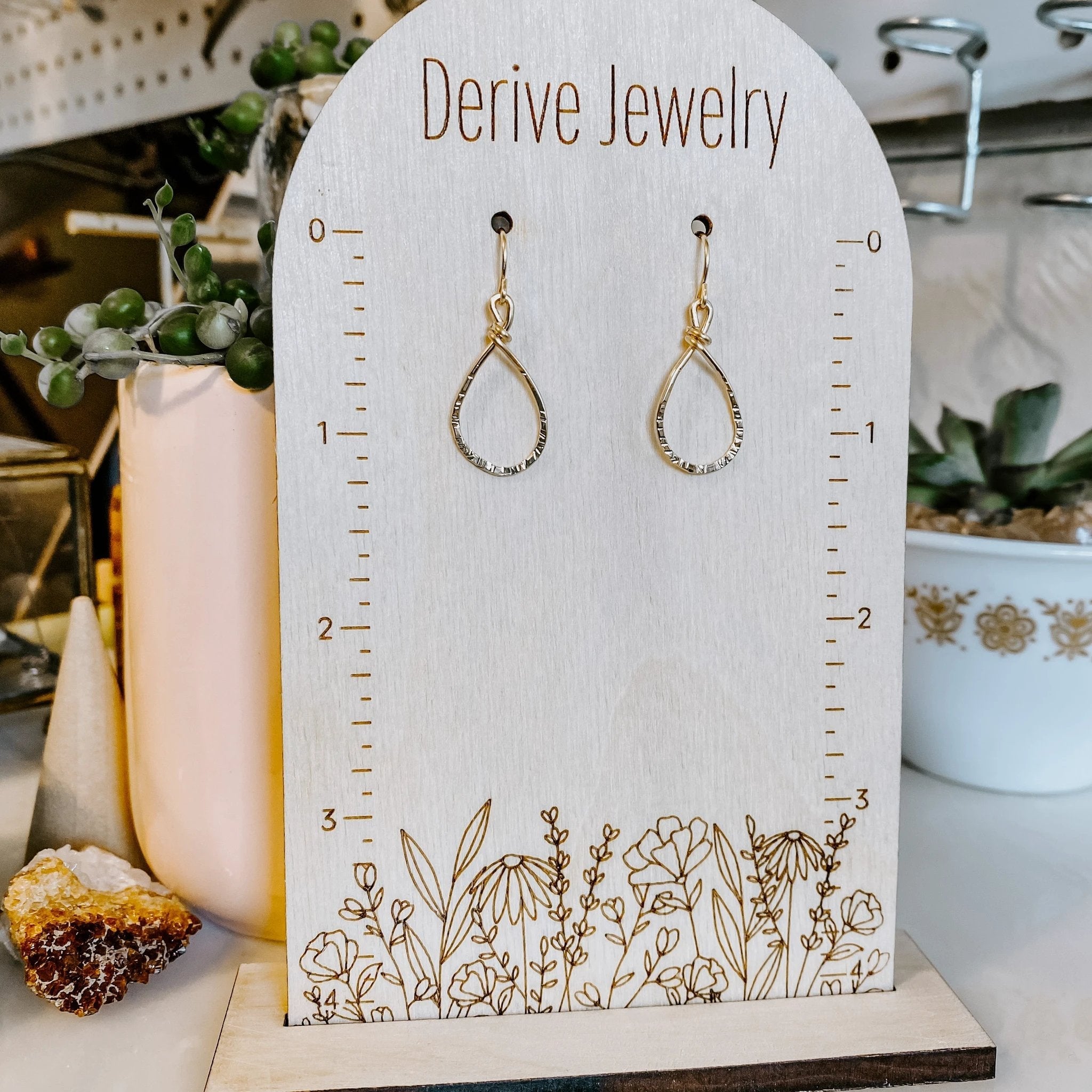 Mini Teardrop Earrings by Derive Jewelry