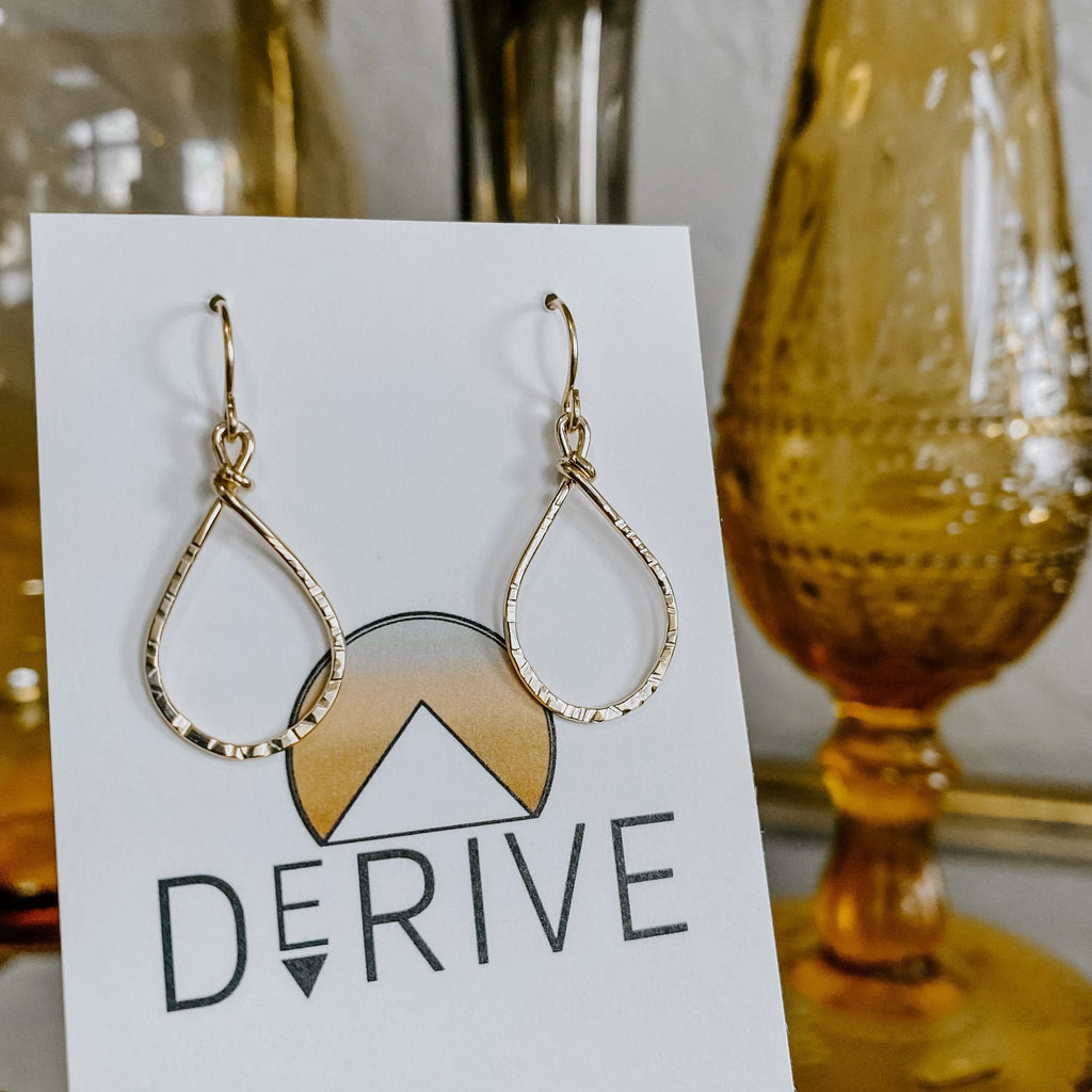 Mini Teardrop Earrings by Derive Jewelry