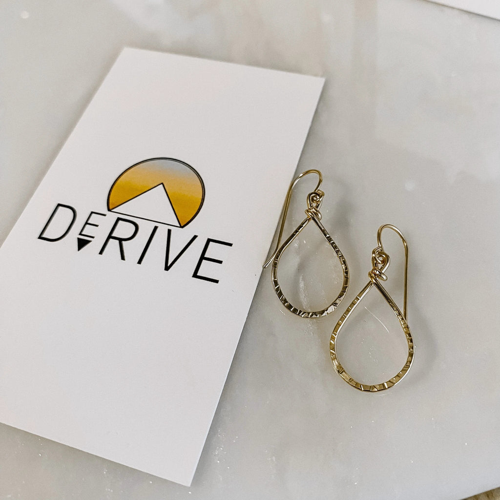 Mini Teardrop Earrings by Derive Jewelry