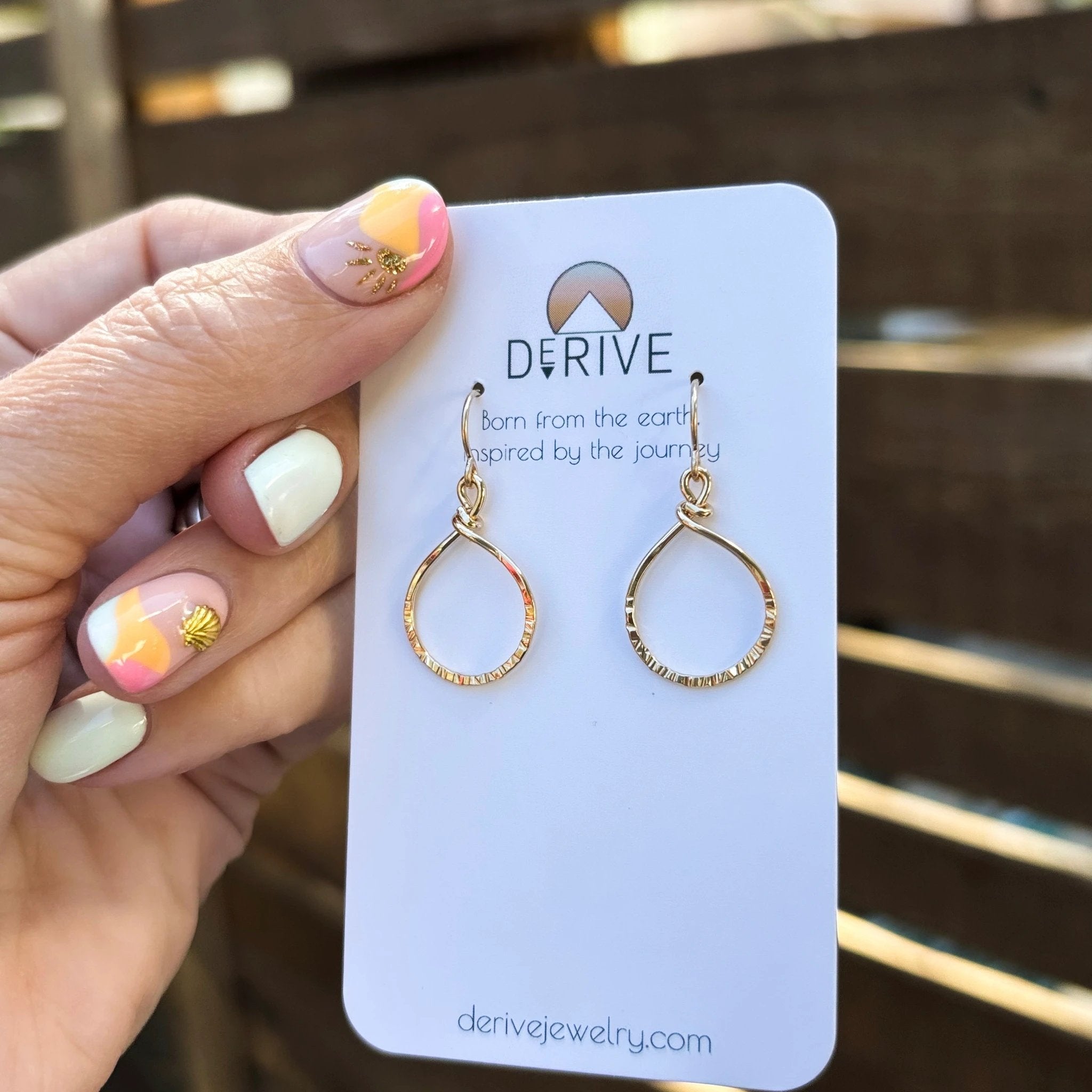 Mini Teardrop Earrings by Derive Jewelry
