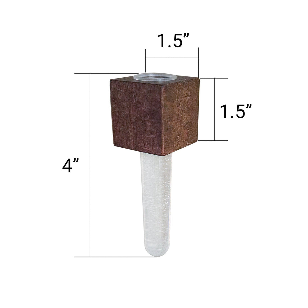 Mini Vase Magnets – Set of 2 – Beech & Walnut Wood – Decorative Fridge Magnets for Small Flowers or Greenery by Kitsville