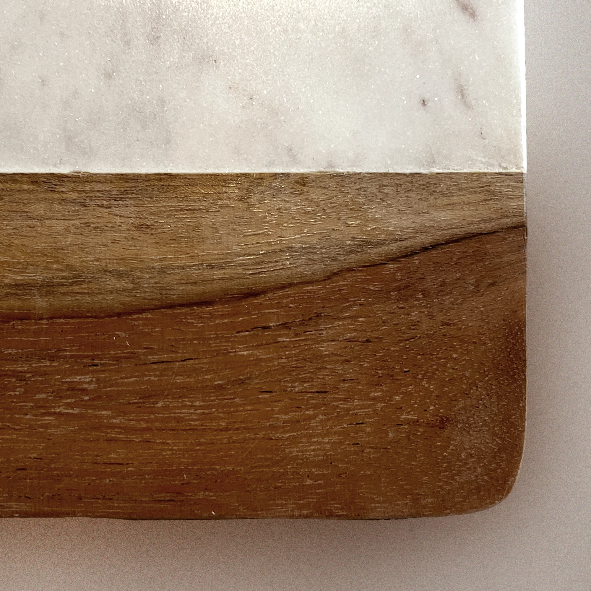 Wood and Marble Mini Charcuterie Board by Source by Studio Skara