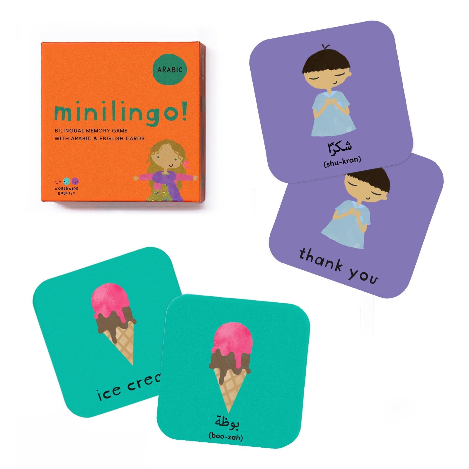 Minilingo, Arabic/English Flashcards La Vie Bien Minilingo, Arabic/English Flashcards