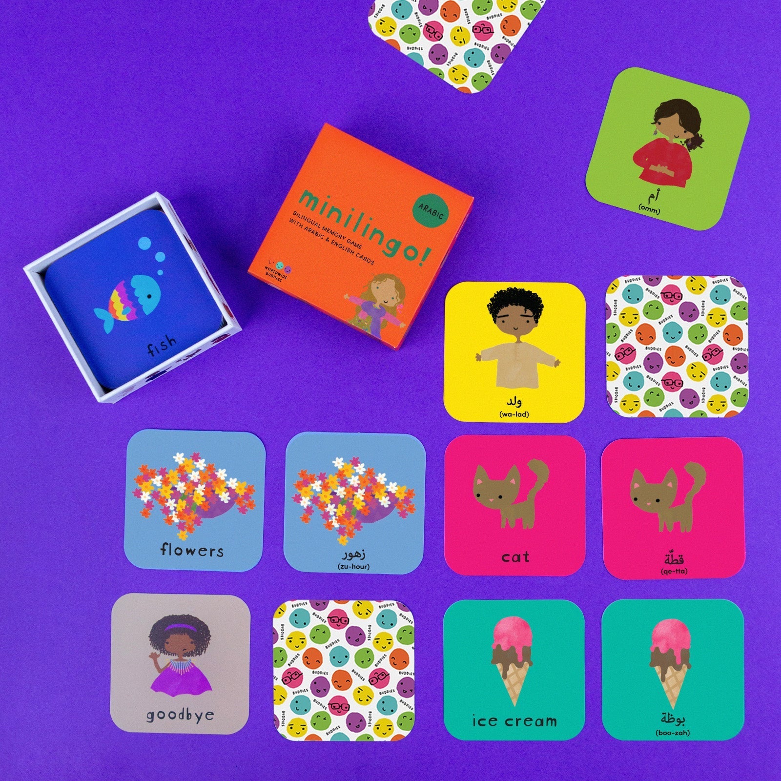 Minilingo, Arabic/English Flashcards La Vie Bien Minilingo, Arabic/English Flashcards