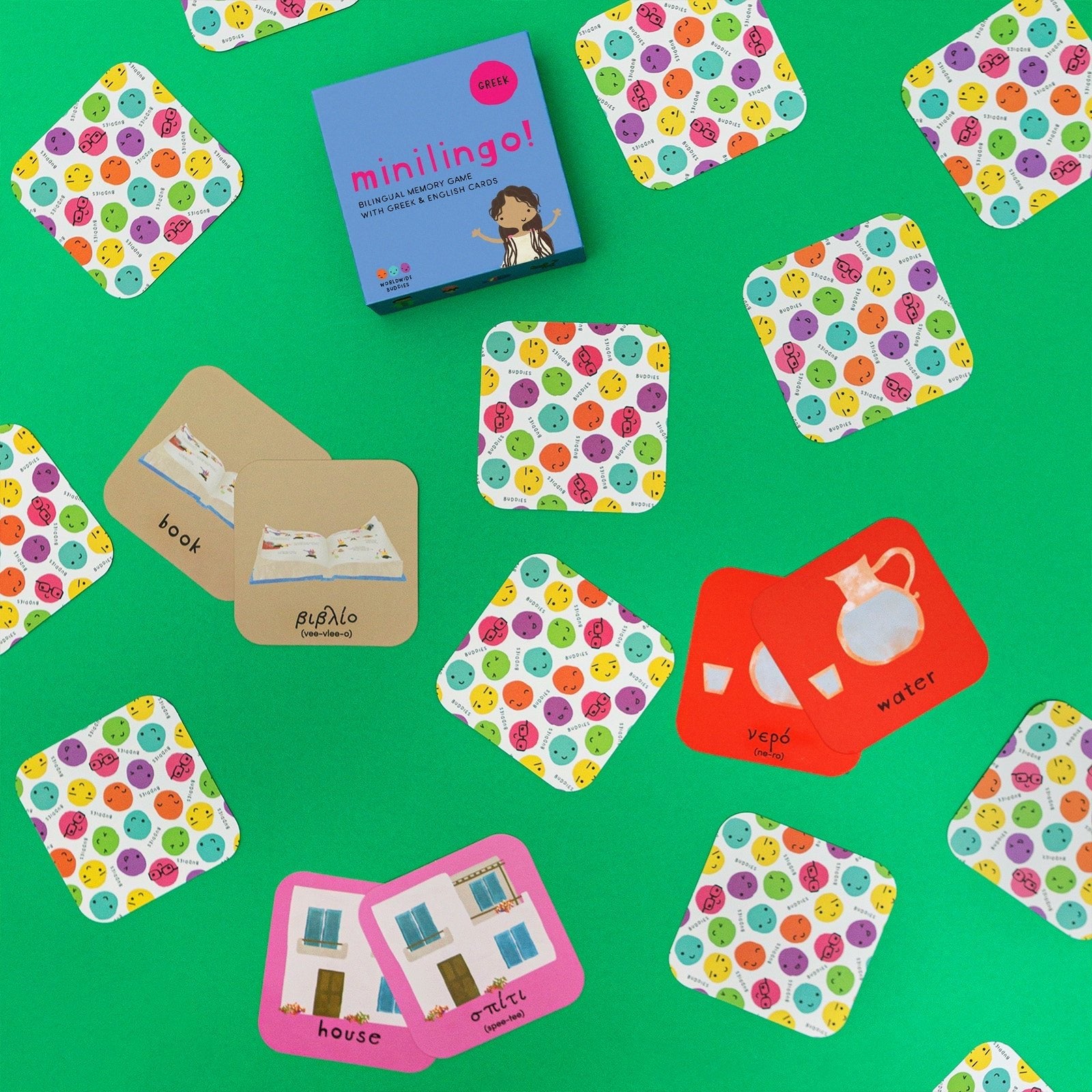 Minilingo, Greek/English Flashcards La Vie Bien Minilingo, Greek/English Flashcards