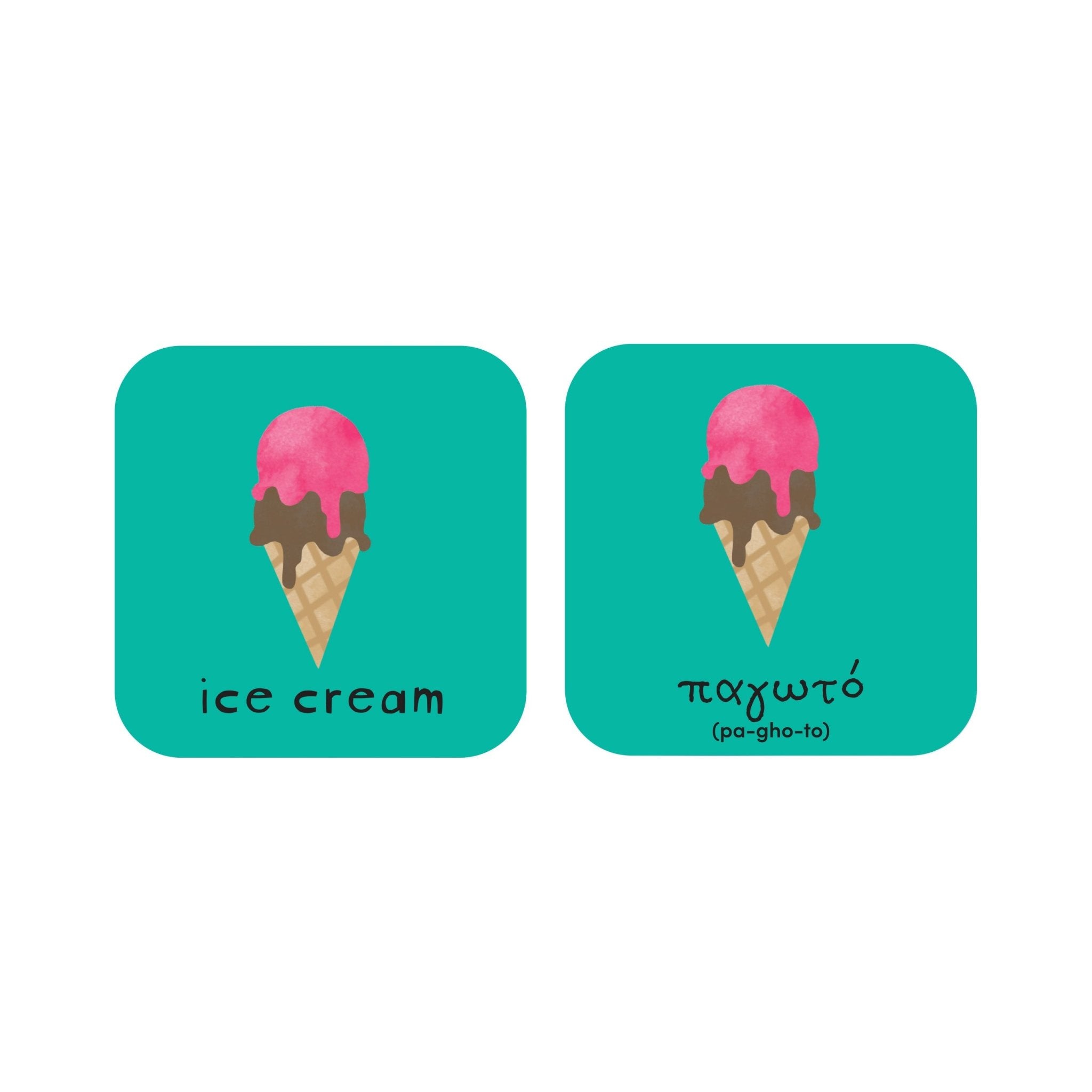 Minilingo, Greek/English Flashcards La Vie Bien Minilingo, Greek/English Flashcards