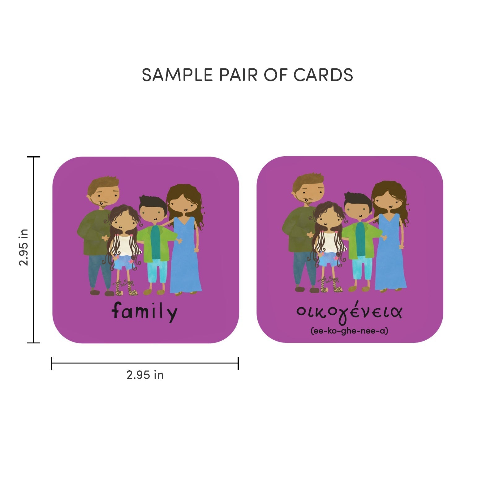 Minilingo, Greek/English Flashcards La Vie Bien Minilingo, Greek/English Flashcards