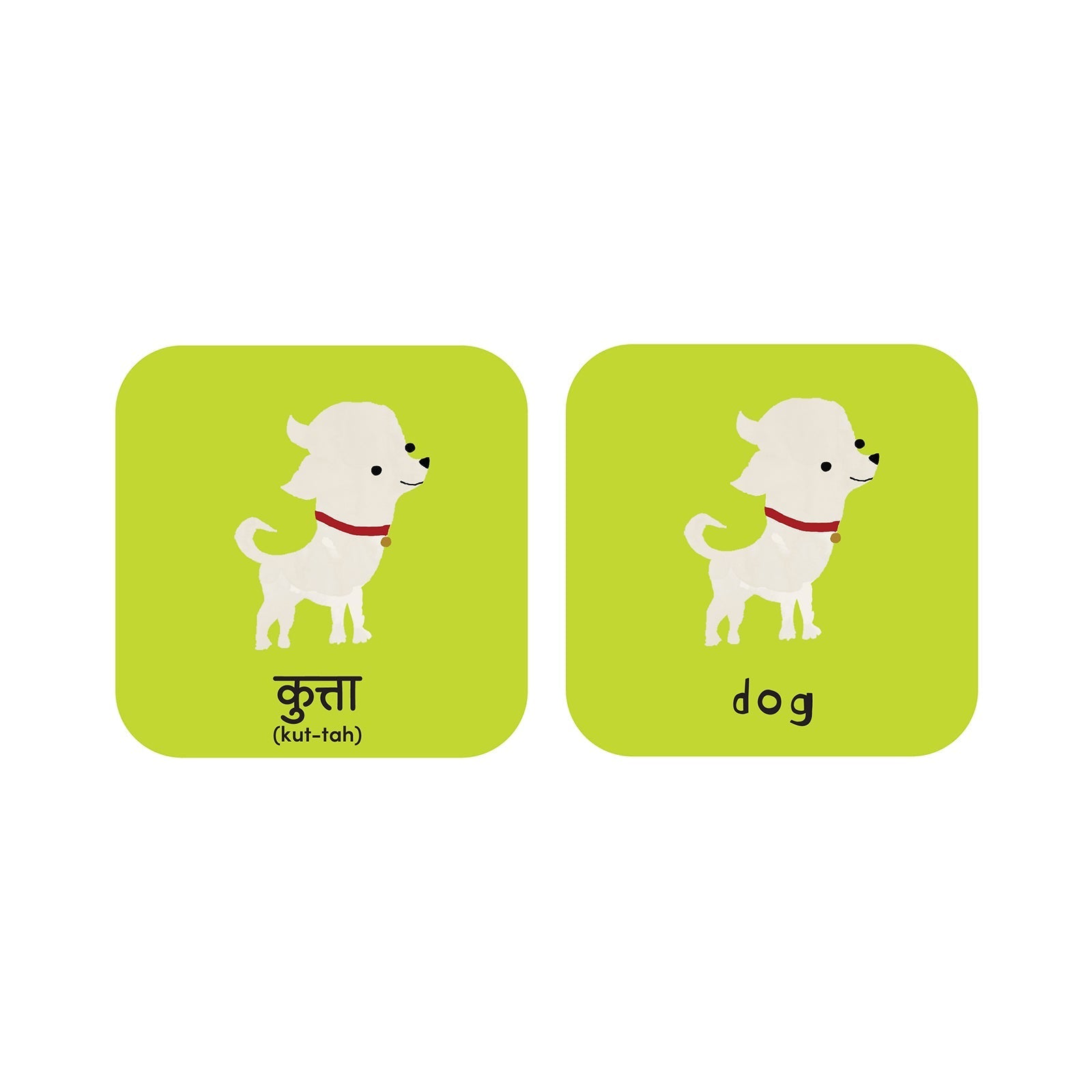 Minilingo, Hindi/English Flashcards La Vie Bien Minilingo, Hindi/English Flashcards