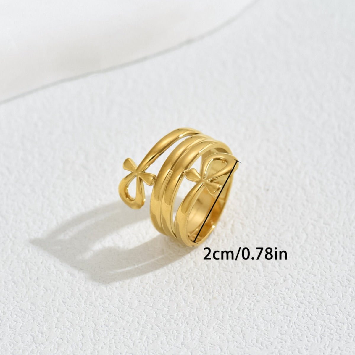 Minimalist Bow Design Statement Ring (MAC411) La Vie Bien Minimalist Bow Design Statement Ring (MAC411)