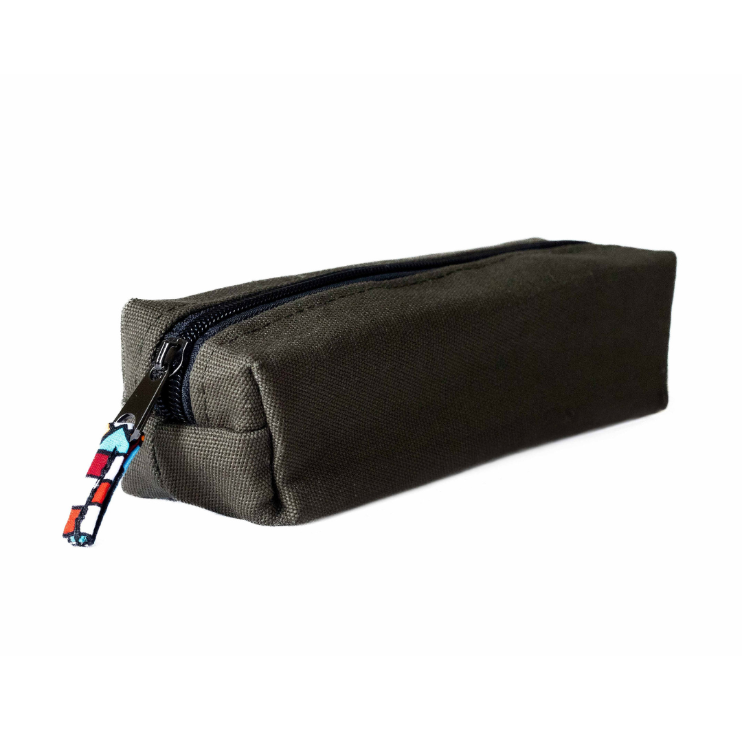 Canvas Pencil Pouch, Zipper Pencil Bag Case