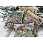 Minnesota Hand - Embroidered Pillow Pillows La Vie Bien Minnesota Hand - Embroidered Pillow