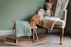 Mint Pointelle Knit Blanket by Little Mae & Co
