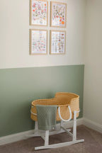Mint Pointelle Knit Blanket by Little Mae & Co
