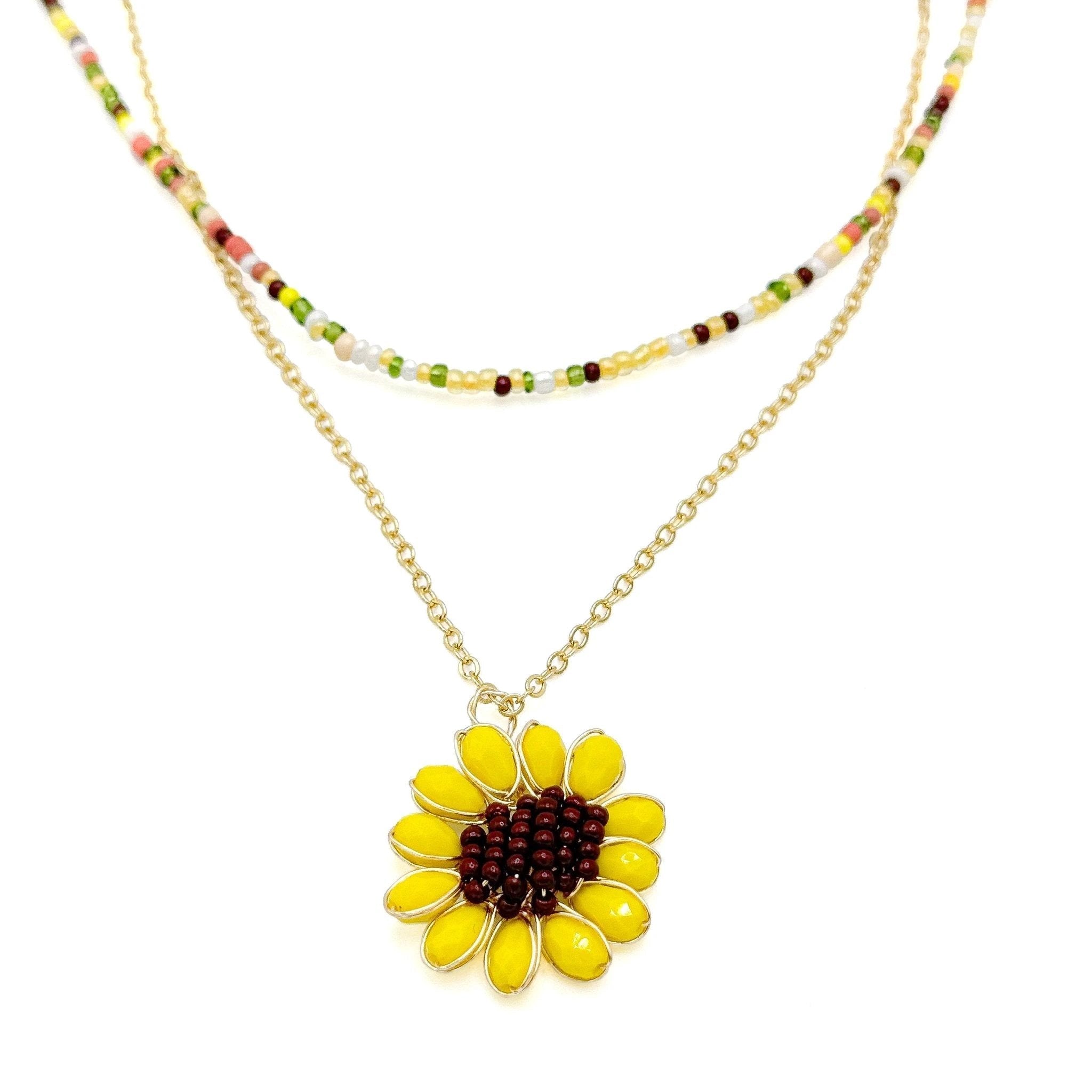 Mirasol necklace (Autumn edition) by Alegria Accessories Inc