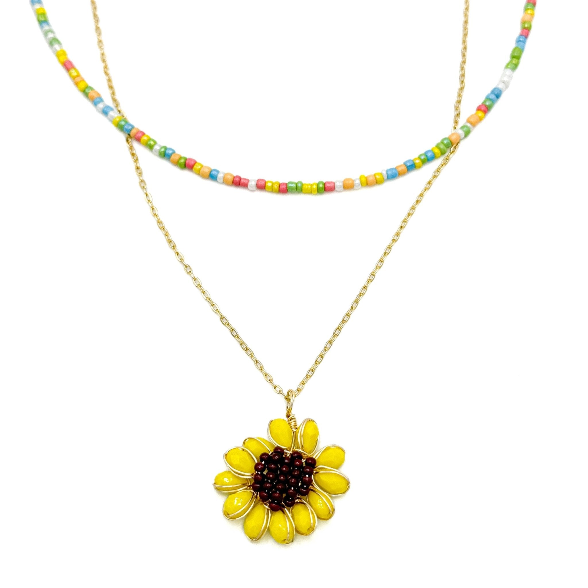 Mirasol necklace (Spring edition) by Alegria Accessories Inc