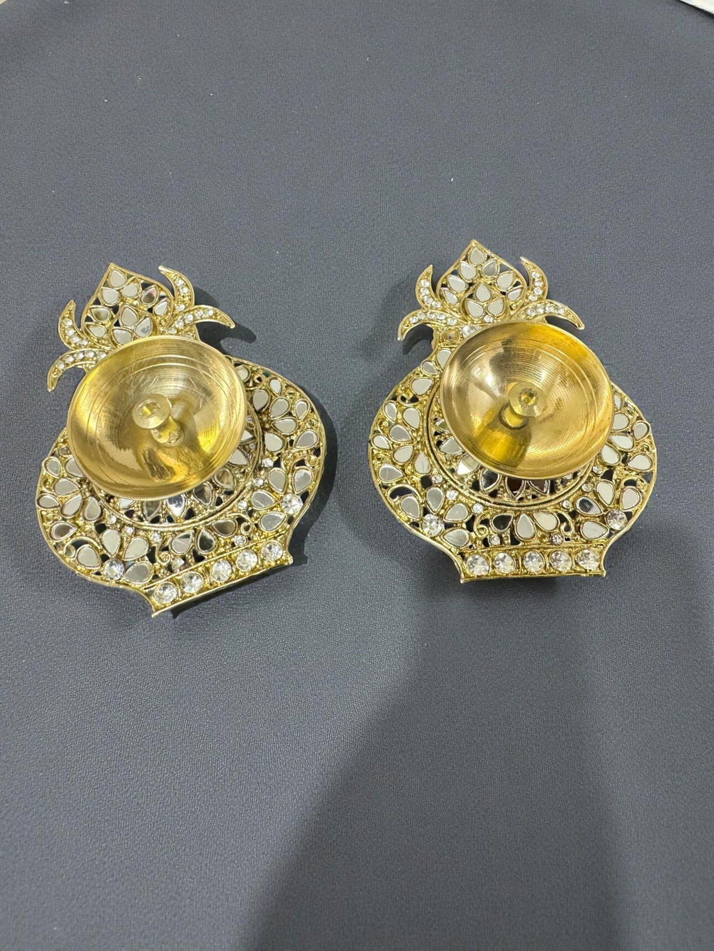 Mirror Akhand Diya's in Different Shapes La Vie Bien Mirror Akhand Diya's in Different Shapes