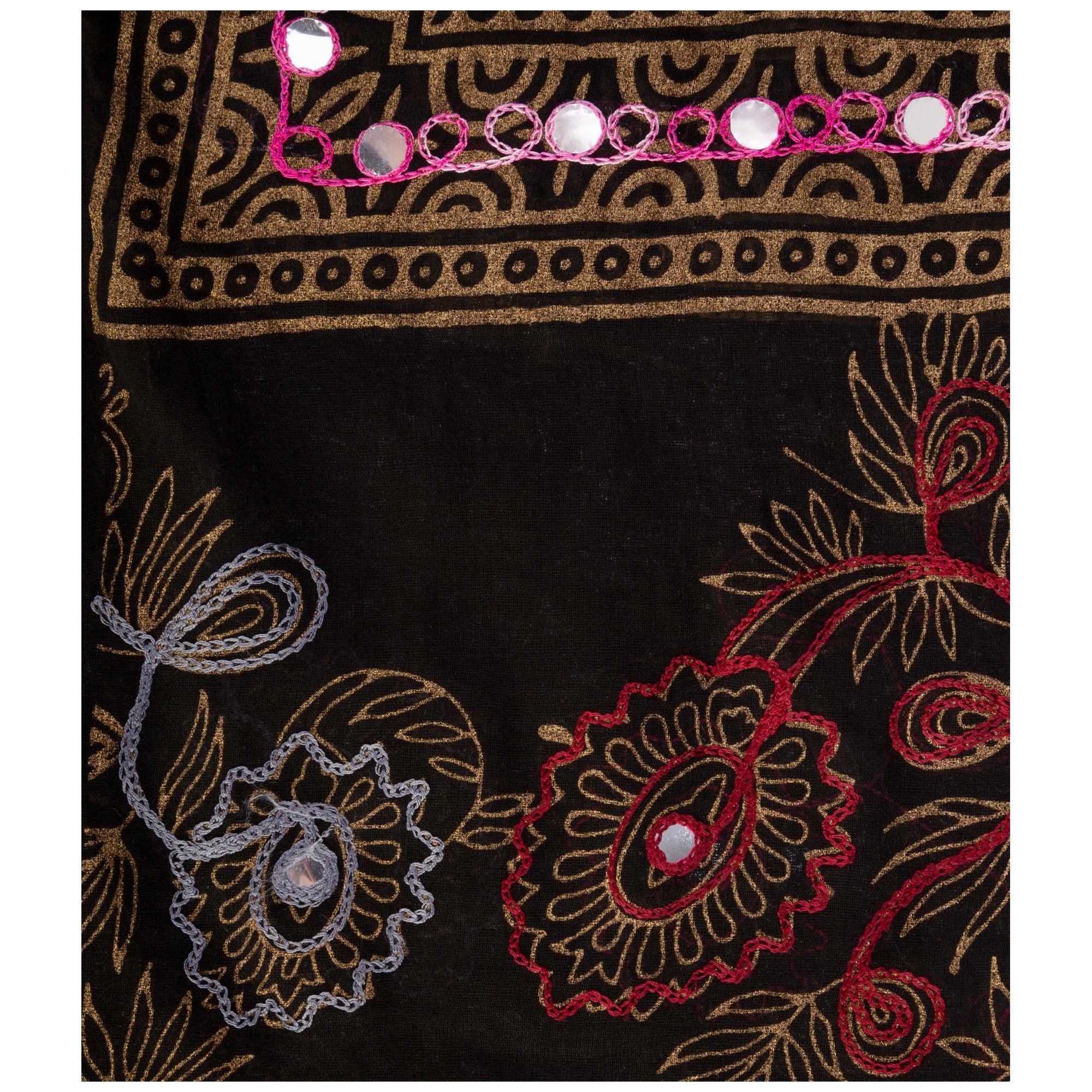 Mirrored Garden Indian Wrap Scarf Scarves & Bandanas La Vie Bien Mirrored Garden Indian Wrap Scarf