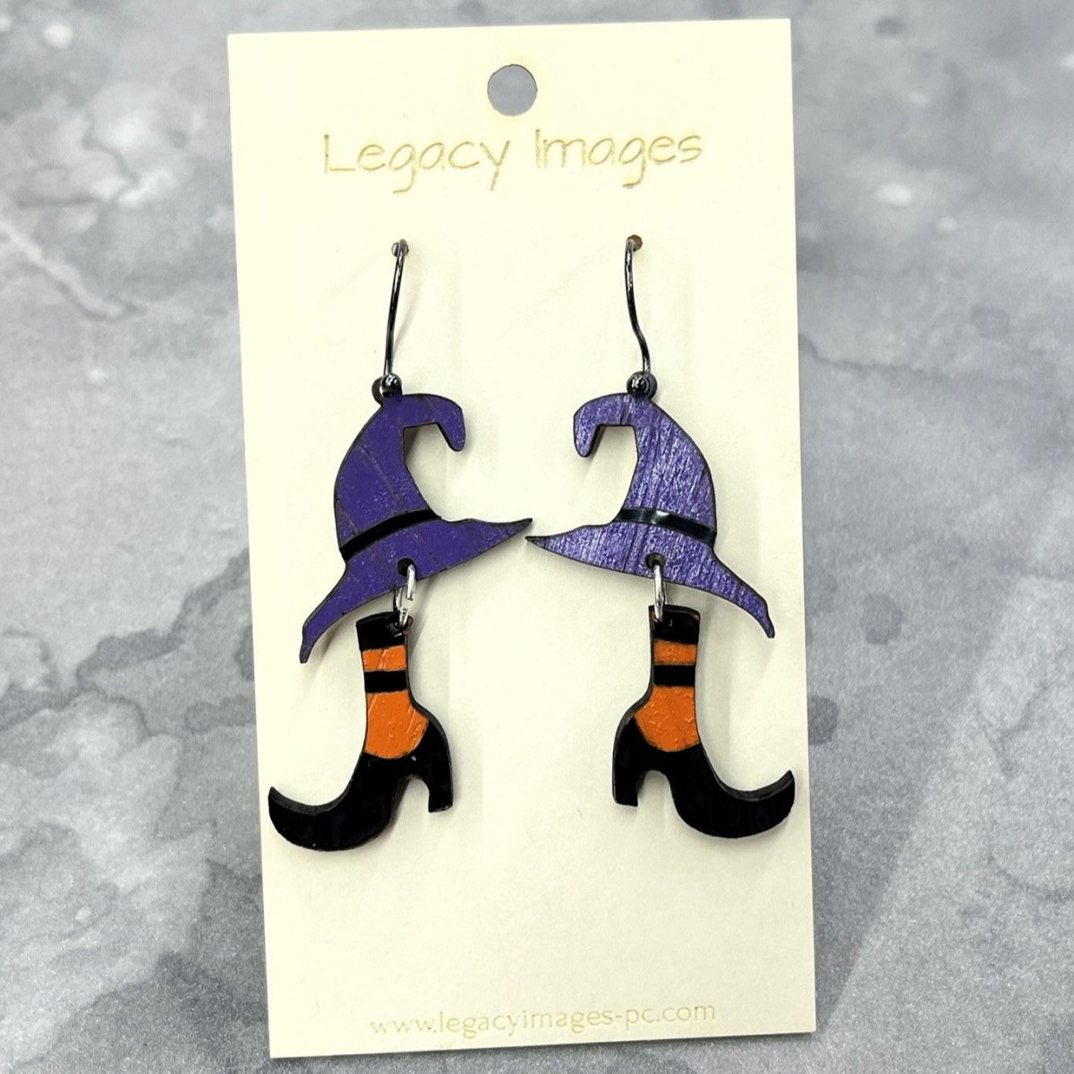 Mismatch Witch Hat & Shoes Earrings - Dangle Earrings