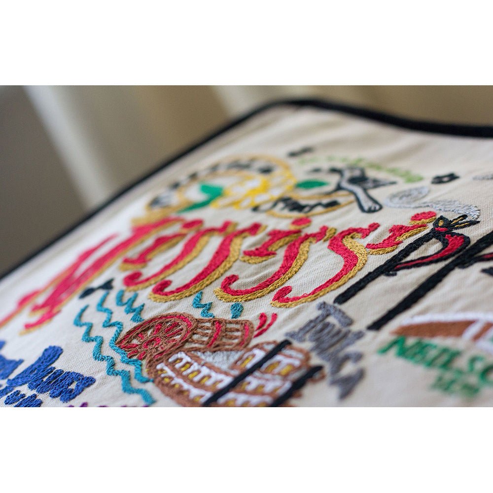Mississippi Hand - Embroidered Pillow Pillows La Vie Bien Mississippi Hand - Embroidered Pillow