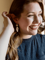 Mixed Metal Twist Earrings