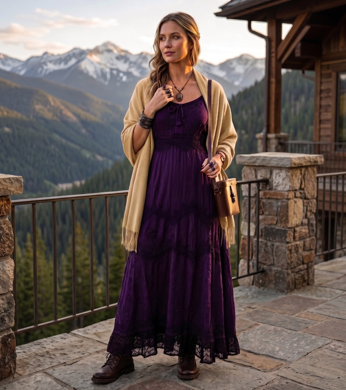 MKY Amy Stonewashed Rayon Embroidered Adjustable Spaghetti Straps Long Dress dresses La Vie Bien MKY Amy Stonewashed Rayon Embroidered Adjustable Spaghetti Straps Long Dress