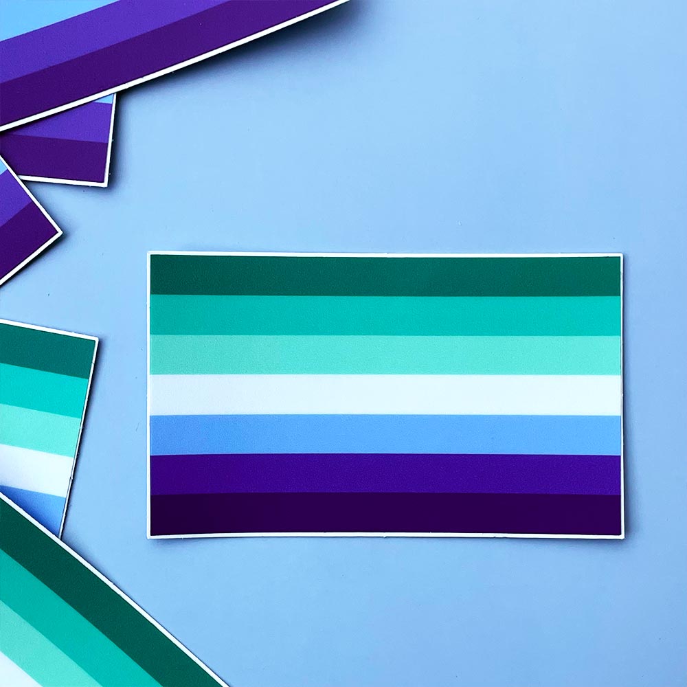MLM (Man Loving Man) Pride Flag Sticker Sticker La Vie Bien MLM (Man Loving Man) Pride Flag Sticker