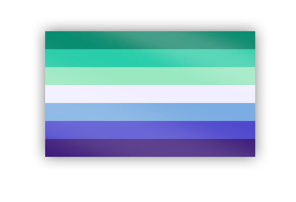 MLM (Man Loving Man) Pride Flag Sticker Sticker La Vie Bien MLM (Man Loving Man) Pride Flag Sticker