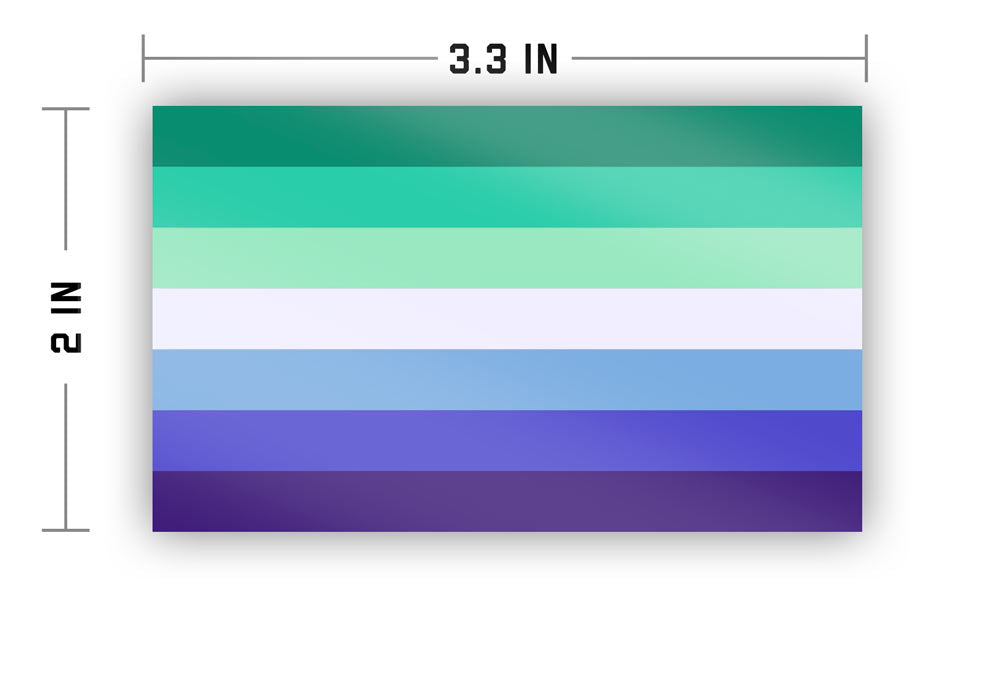 MLM (Man Loving Man) Pride Flag Sticker Sticker La Vie Bien MLM (Man Loving Man) Pride Flag Sticker