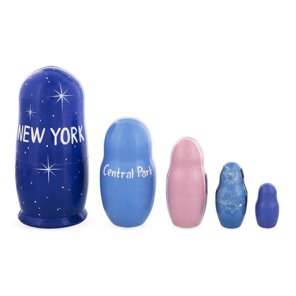 New York City Wooden Stacking Nesting Dolls by BestPysanky