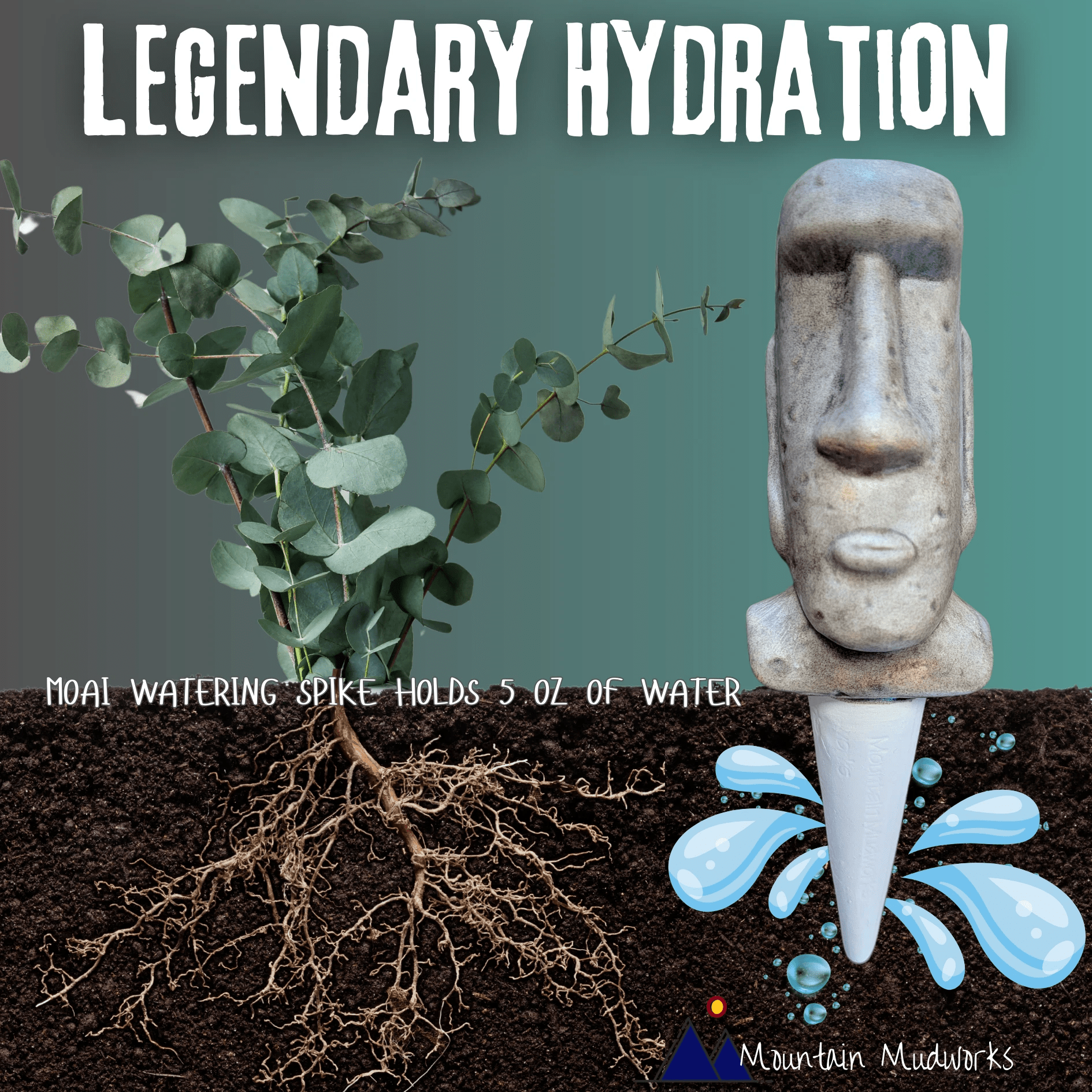 Moai Watering Spike