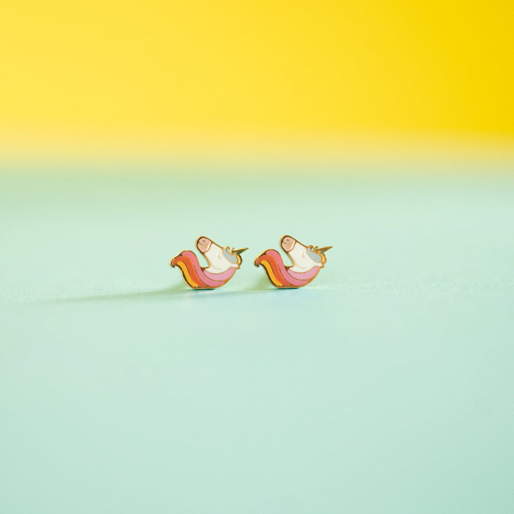 Unicorn Stud Earrings
