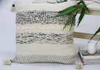 Modern 22" X 22" Throw Pillow for couch with Tassels La Vie Bien Modern 22" X 22" Throw Pillow for couch with Tassels