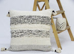 Modern 22" X 22" Throw Pillow for couch with Tassels La Vie Bien Modern 22" X 22" Throw Pillow for couch with Tassels