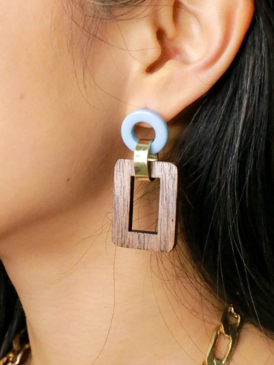 Modern Connection Earrings by Fair Anita