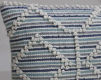 Modern Handwoven 14"X 24" Throw Pillow by Vibhsa