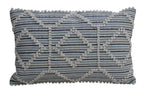 Modern Handwoven 14"X 24" Throw Pillow by Vibhsa