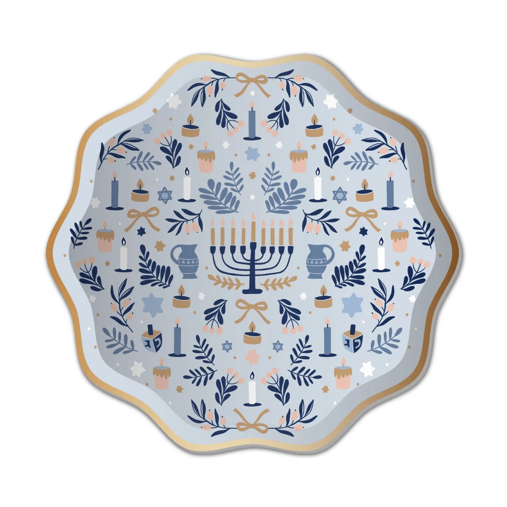 Modern Hanukkah - Small Paper Plates by Harlow & Grey