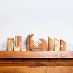 Modern Wood Nativity Scene - 10 piece by Upavim Crafts