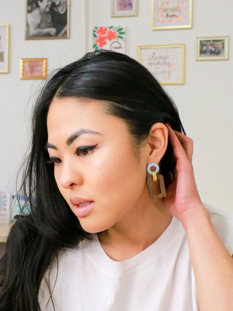 Modern Connection Earrings by Fair Anita