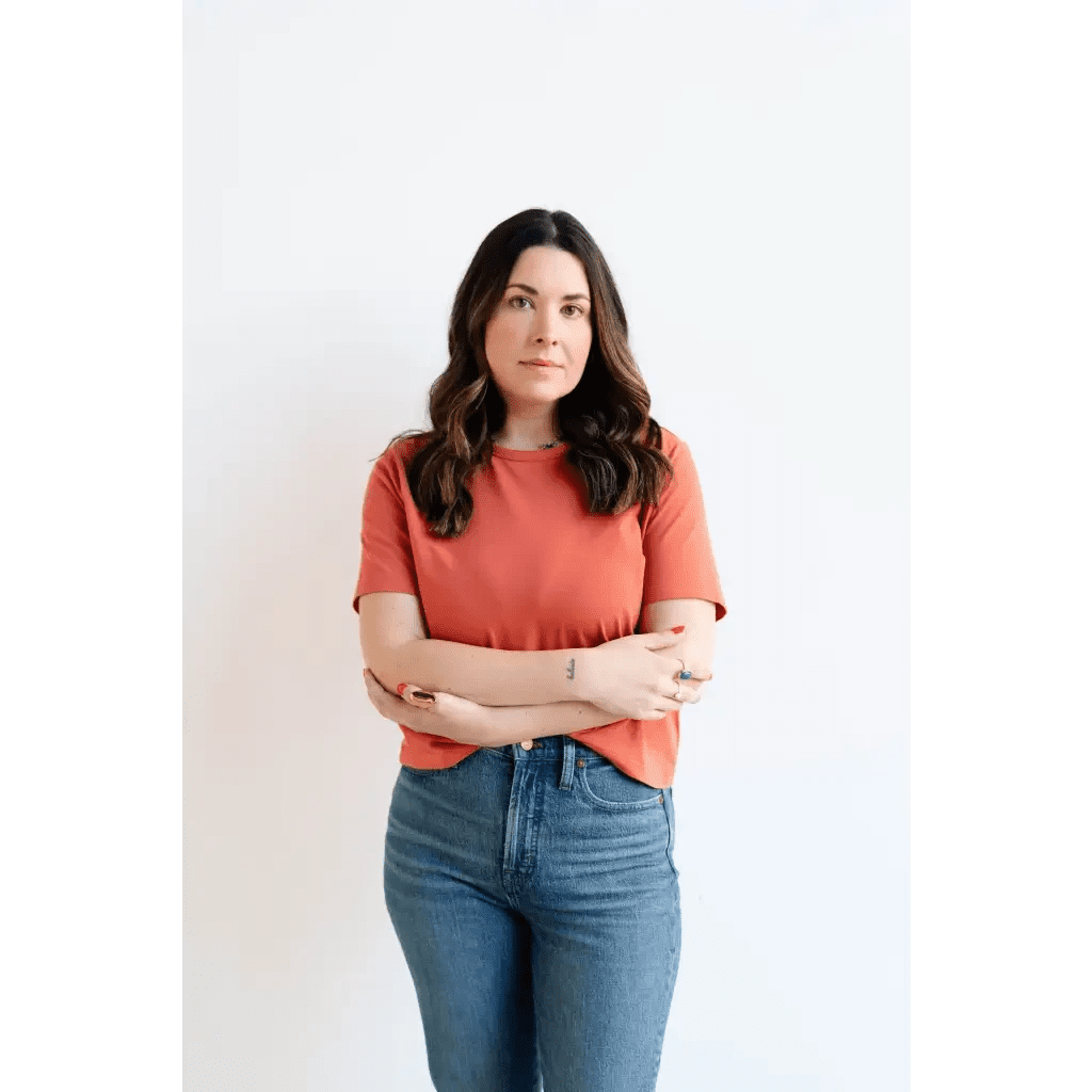 Mom Crop Tee in Tomato by Polished Prints