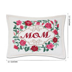 Mom Love Letters Hand - Embroidered Pillow - Available in Rose and Natural by CatStudio Pillows La Vie Bien Mom Love Letters Hand - Embroidered Pillow - Available in Rose and Natural by CatStudio