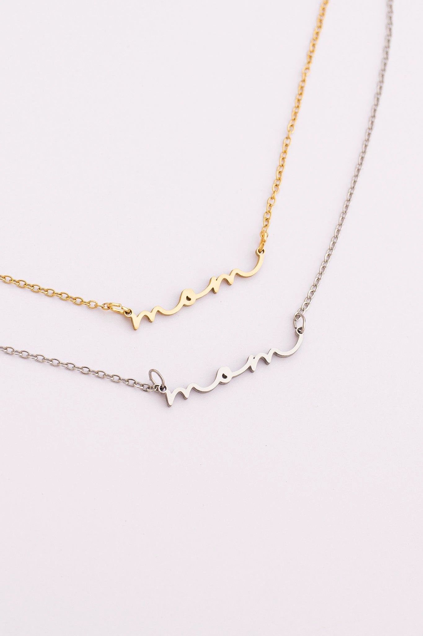 "Mom" Necklace by Rose & Clay