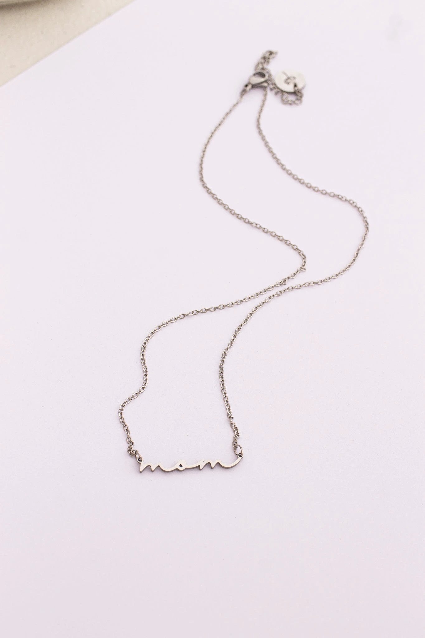 "Mom" Necklace by Rose & Clay