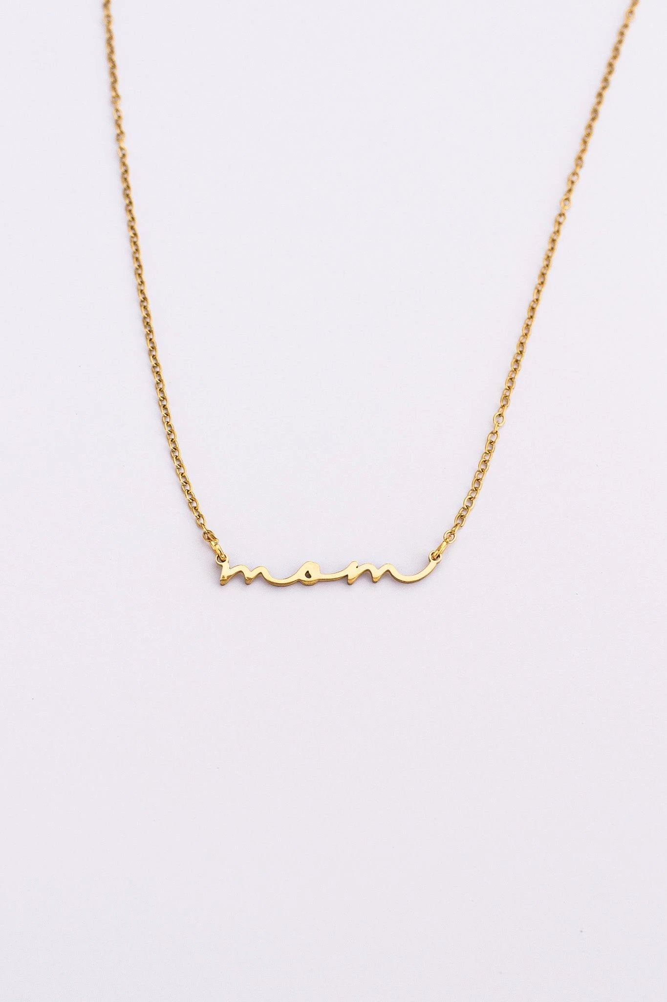 "Mom" Necklace by Rose & Clay