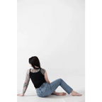 Mom Tank in Jet Black by Polished Prints